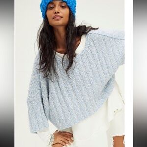 Free People GOOD DAY short sleeve sweater